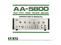 Akai AA-5800-Owners-Manual 